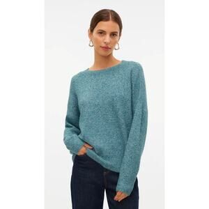 Vero Moda VMBOOM women's knitted green sweater Size 1X Office Cozycore Caboncore